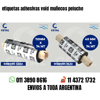 etiquetas adhesivas void muñecos peluche