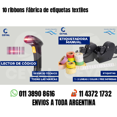 10 ribbons Fábrica de etiquetas textiles