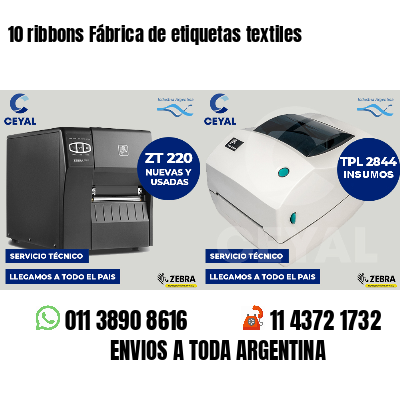10 ribbons Fábrica de etiquetas textiles