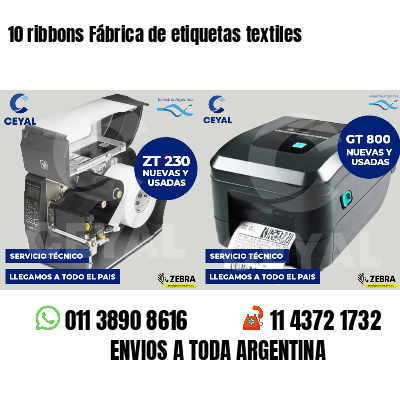 10 ribbons Fábrica de etiquetas textiles
