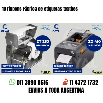 10 ribbons Fábrica de etiquetas textiles