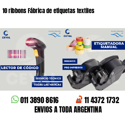 10 ribbons Fábrica de etiquetas textiles