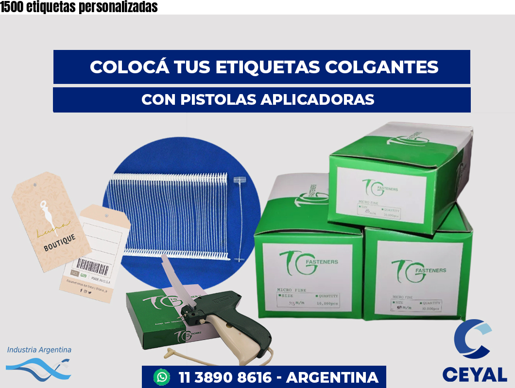 1500 etiquetas personalizadas