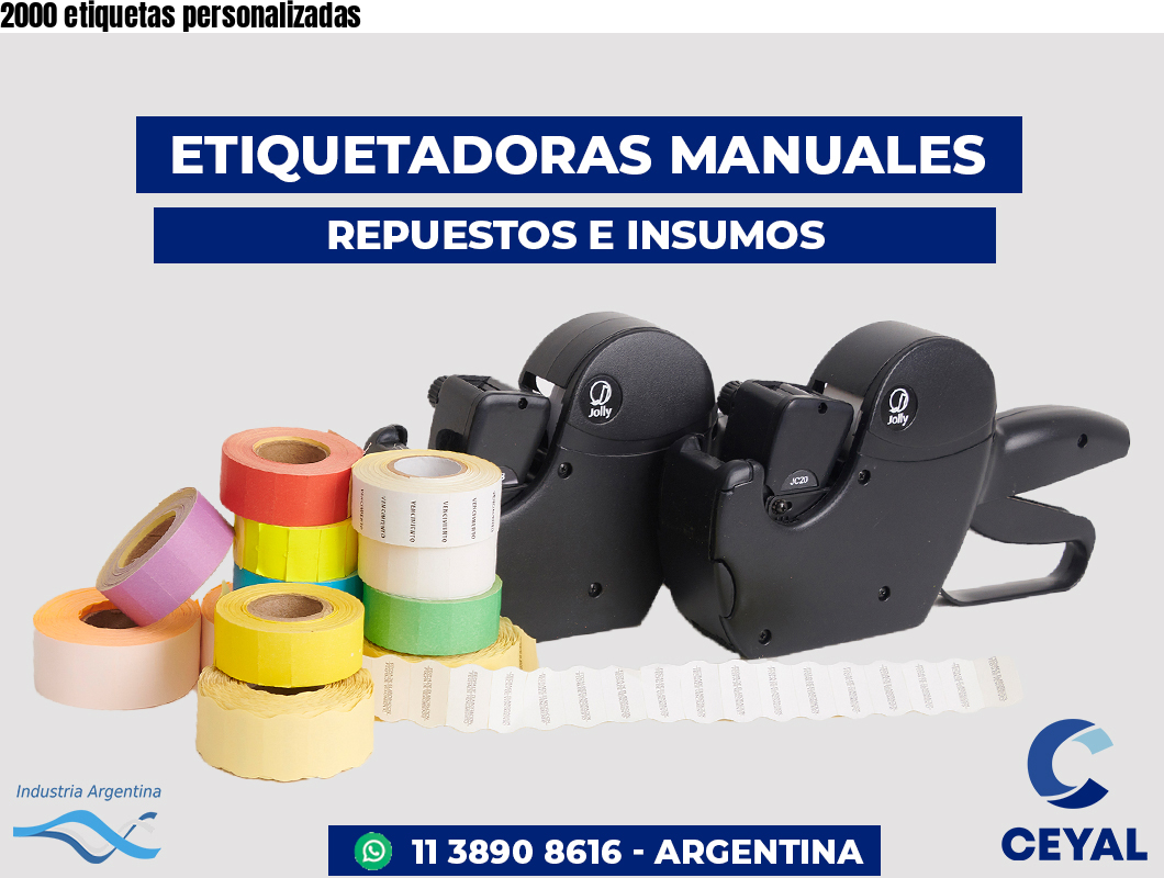 2000 etiquetas personalizadas