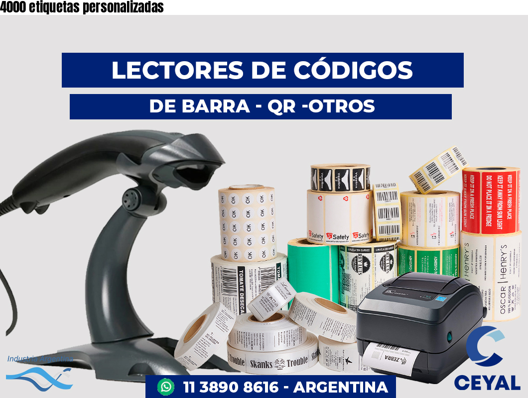 4000 etiquetas personalizadas