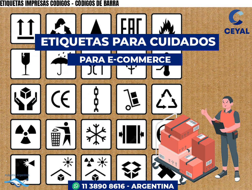 ETIQUETAS IMPRESAS CODIGOS – CÓDIGOS DE BARRA