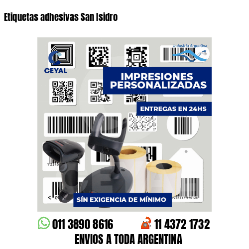 Etiquetas adhesivas San Isidro