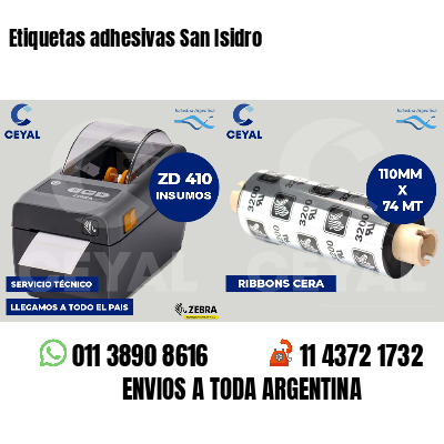 Etiquetas adhesivas San Isidro