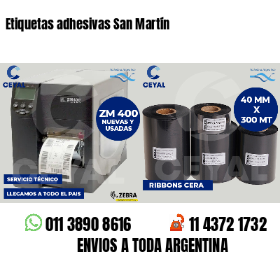 Etiquetas adhesivas San Martín