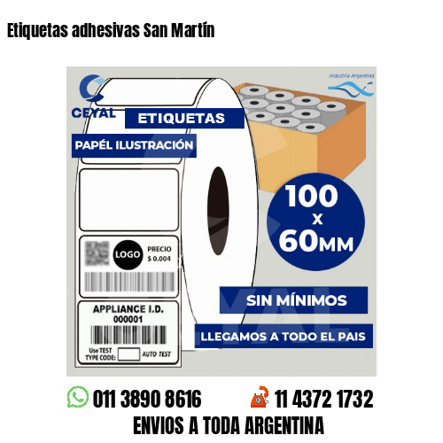 Etiquetas adhesivas San Martín