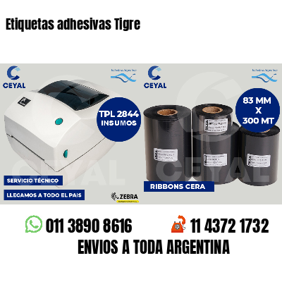 Etiquetas adhesivas Tigre