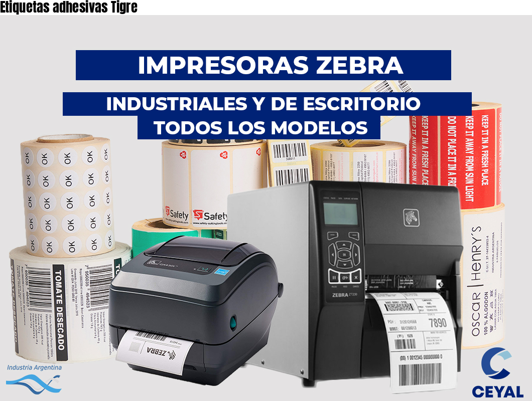 Etiquetas adhesivas Tigre