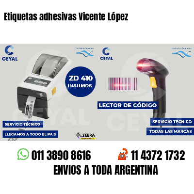 Etiquetas adhesivas Vicente López