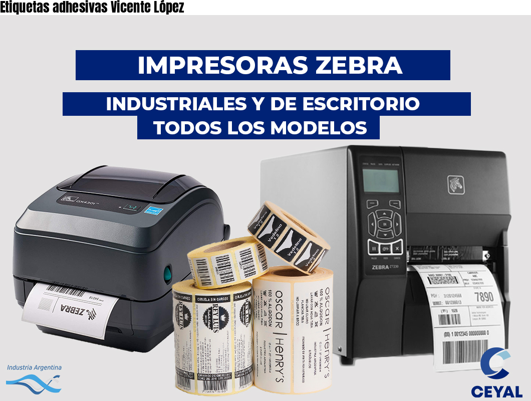 Etiquetas adhesivas Vicente López