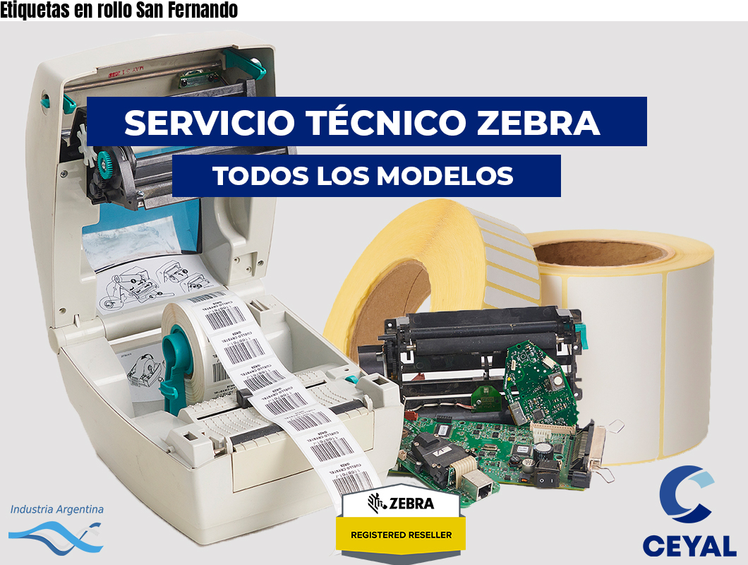 Etiquetas en rollo San Fernando