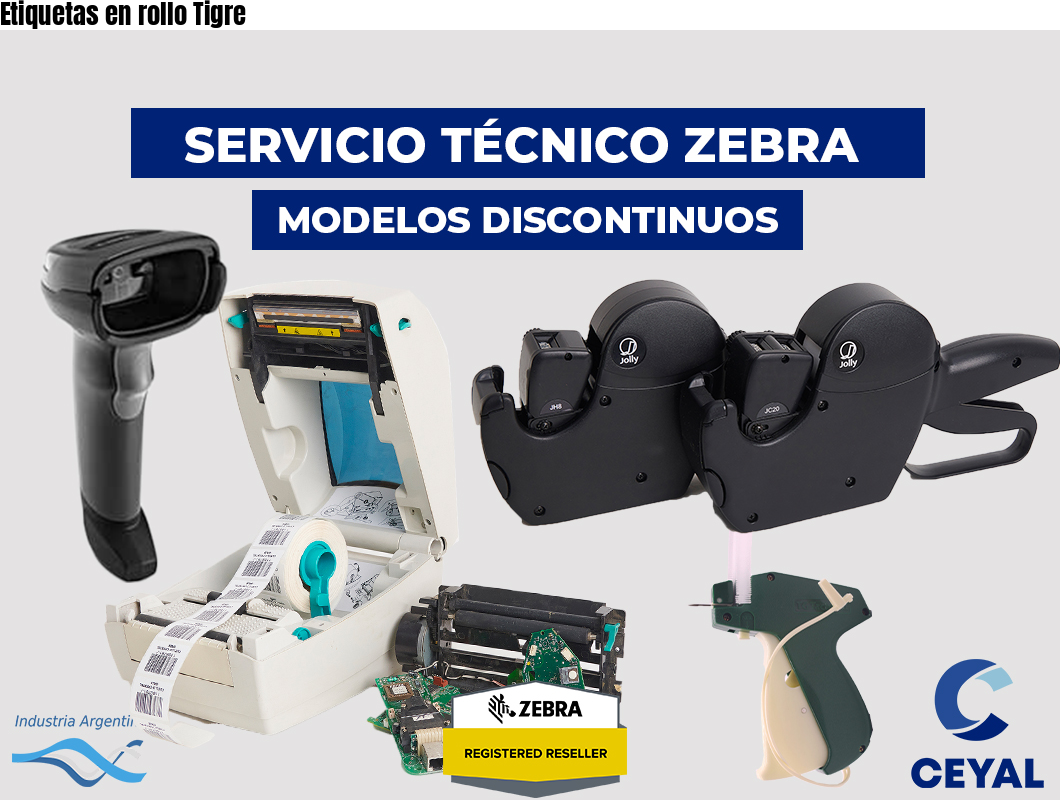 Etiquetas en rollo Tigre