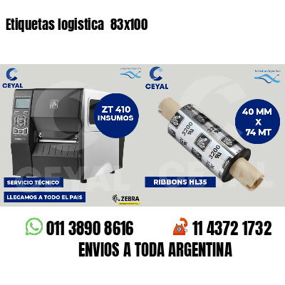 Etiquetas logistica  83x100
