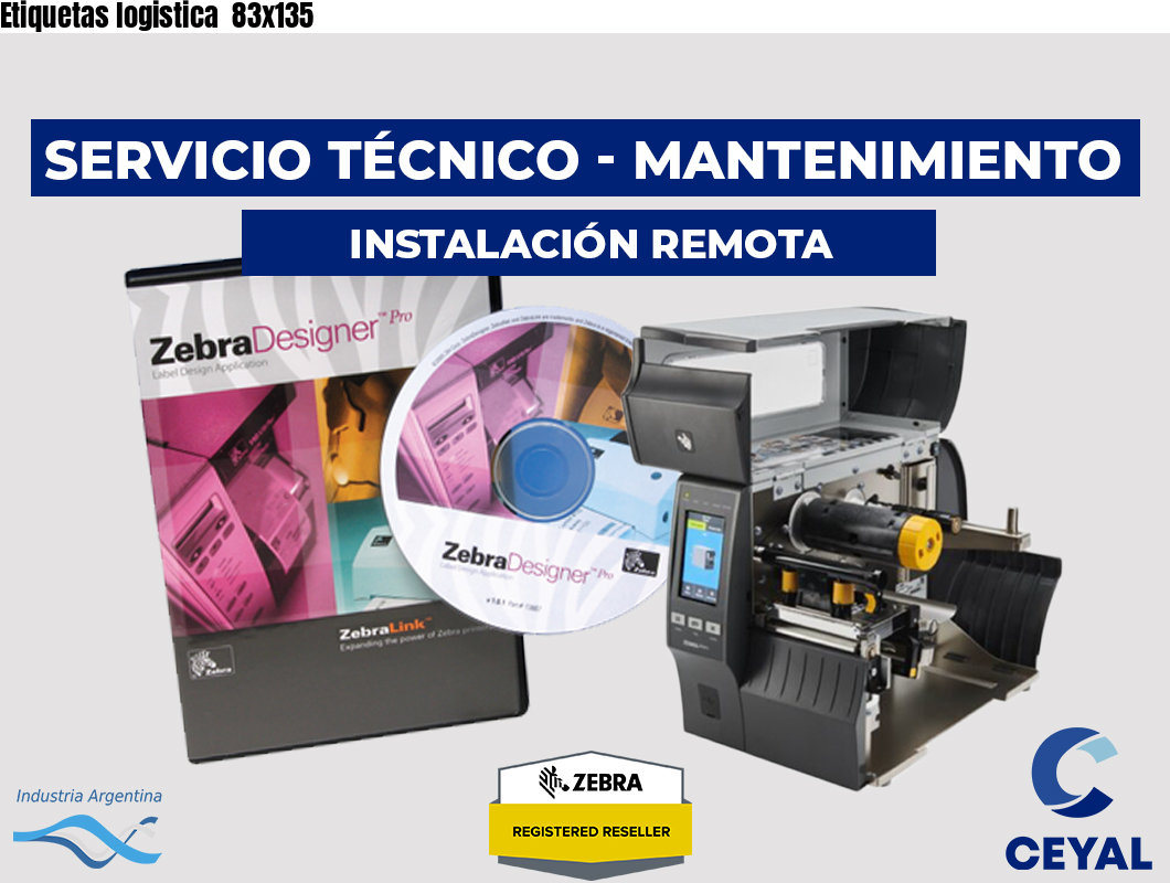 Etiquetas logistica  83x135