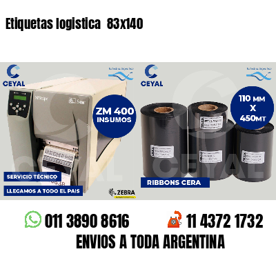 Etiquetas logistica  83x140