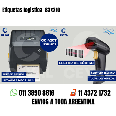 Etiquetas logistica 83x210