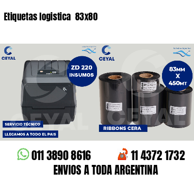 Etiquetas logistica 83x80