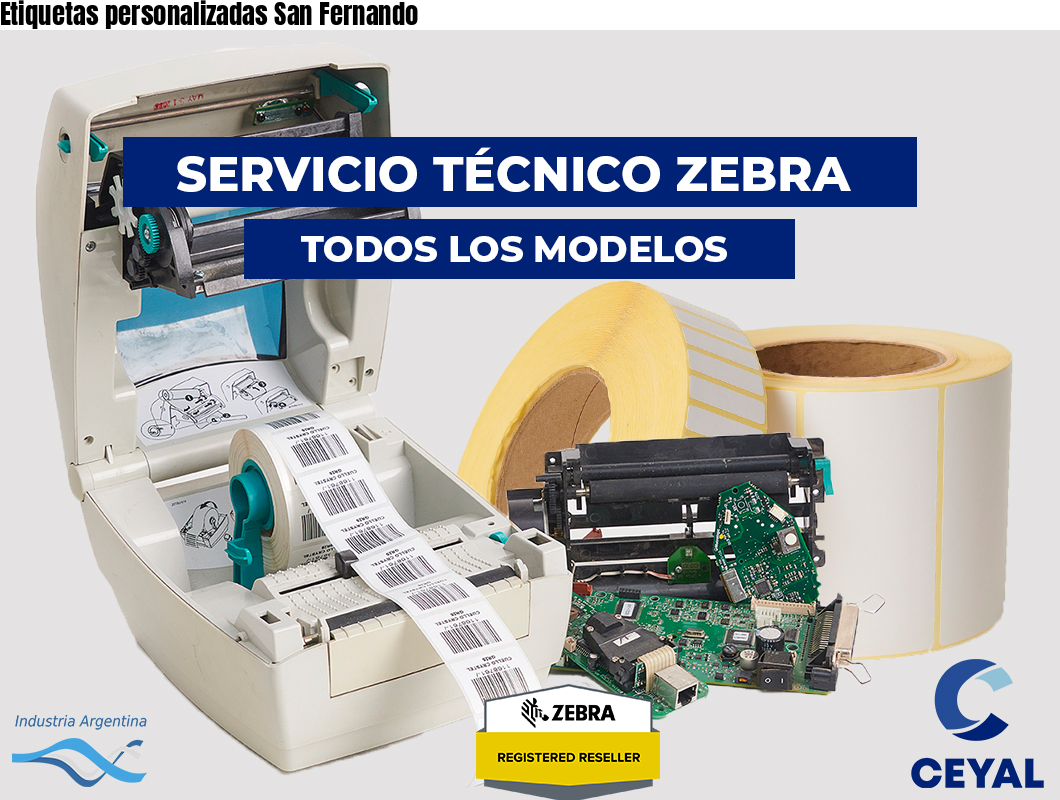 Etiquetas personalizadas San Fernando