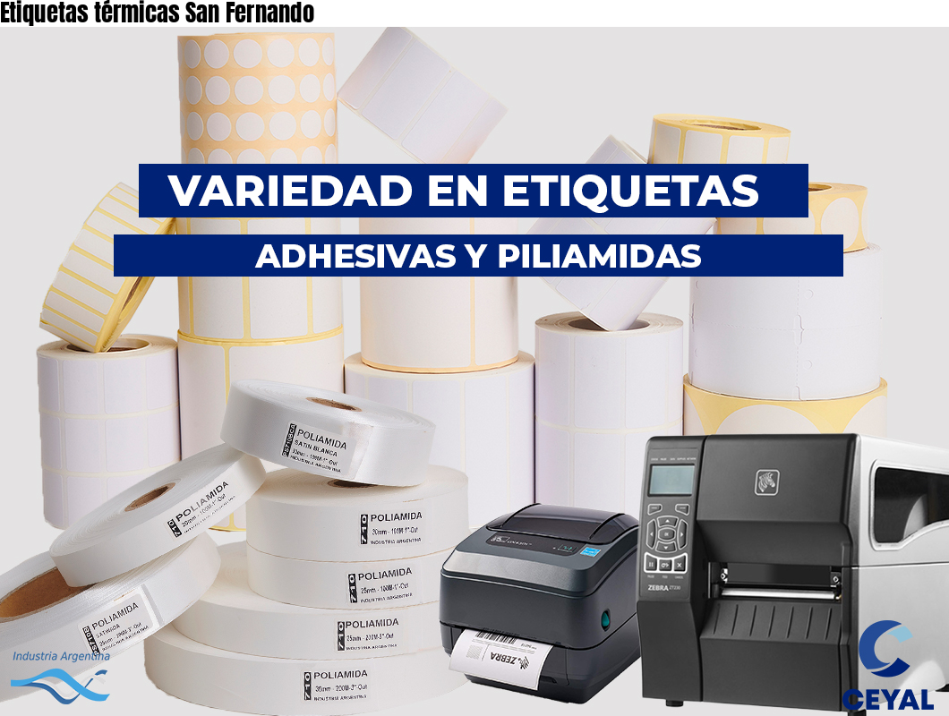 Etiquetas térmicas San Fernando