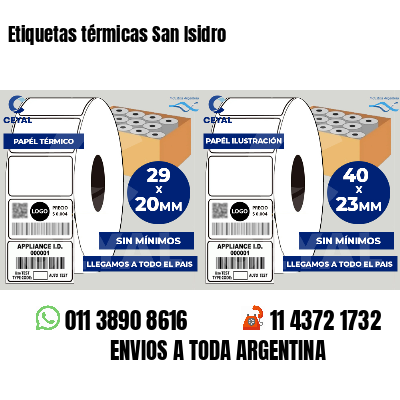 Etiquetas térmicas San Isidro