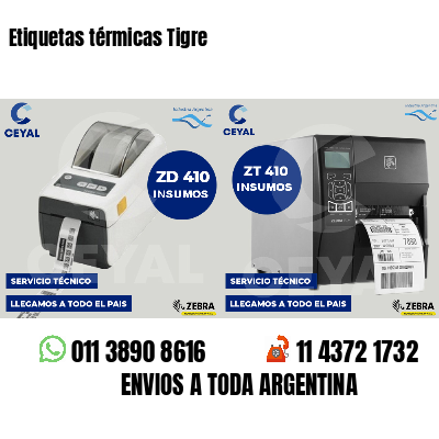 Etiquetas térmicas Tigre