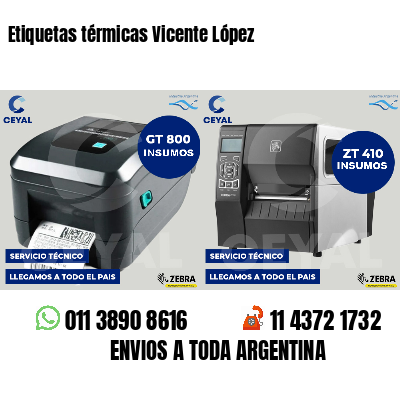 Etiquetas térmicas Vicente López