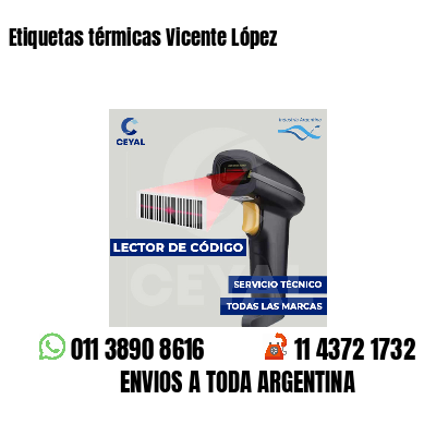 Etiquetas térmicas Vicente López