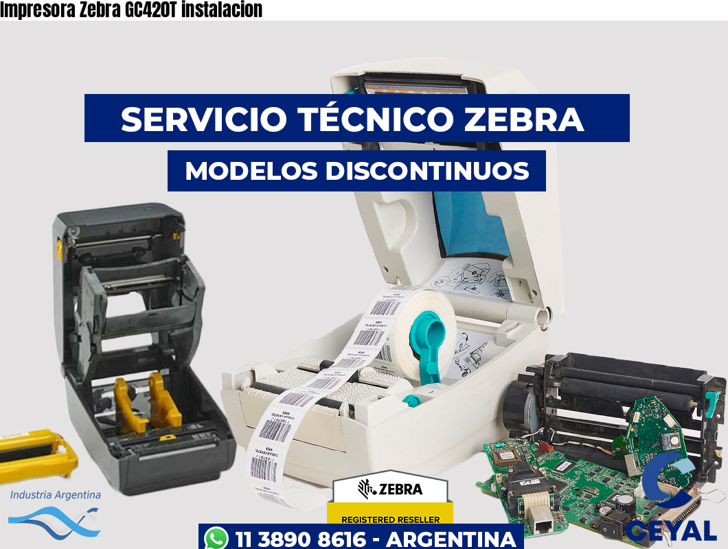 Impresora Zebra GC420T instalacion