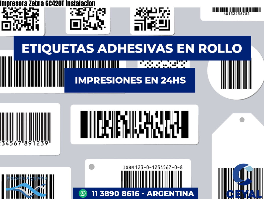 Impresora Zebra GC420T instalacion