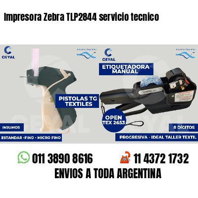 Impresora Zebra TLP2844 servicio tecnico
