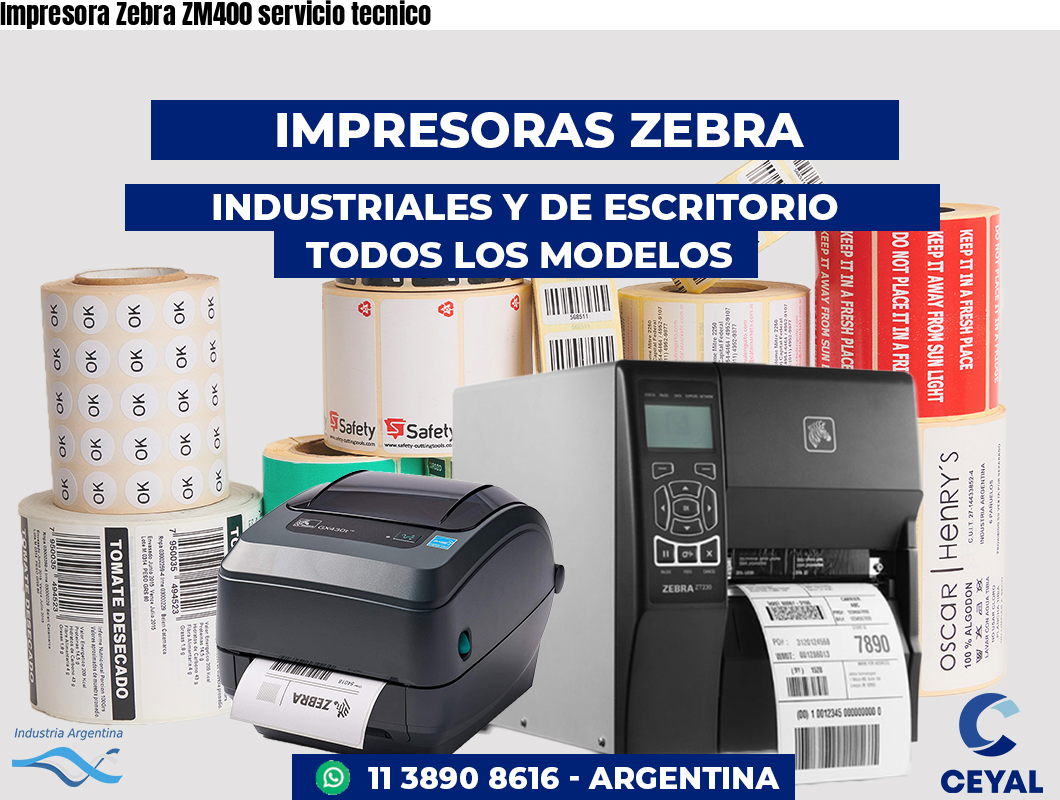 Impresora Zebra ZM400 servicio tecnico