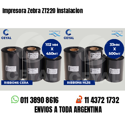 Impresora Zebra ZT220 instalacion