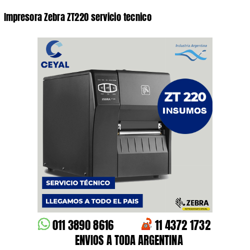 Impresora Zebra ZT220 servicio tecnico