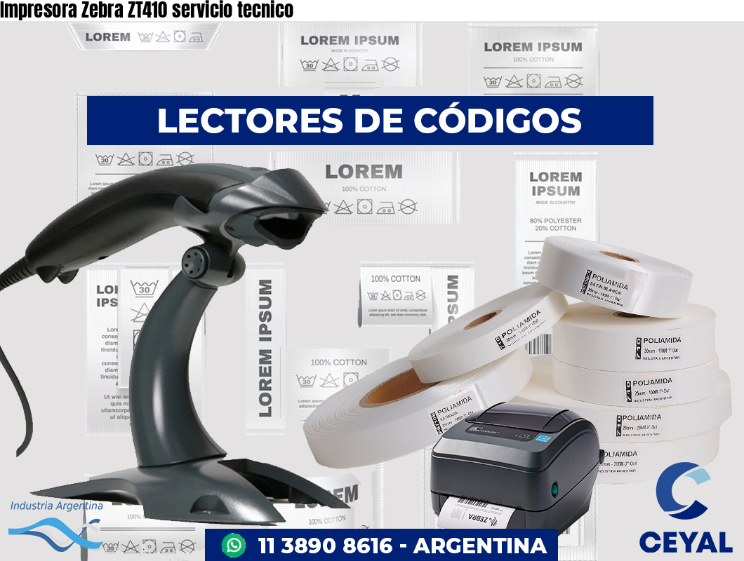 Impresora Zebra ZT410 servicio tecnico