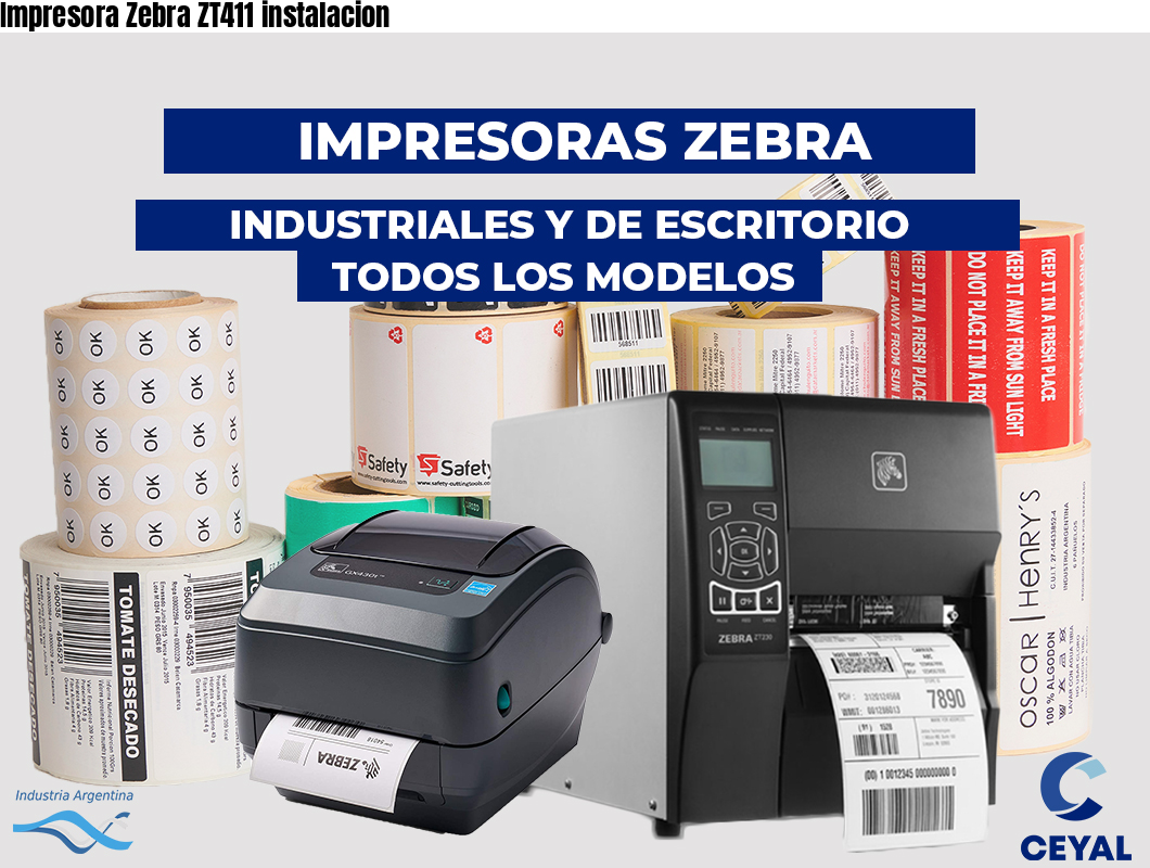 Impresora Zebra ZT411 instalacion