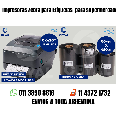 Impresoras Zebra para Etiquetas  para supermercados