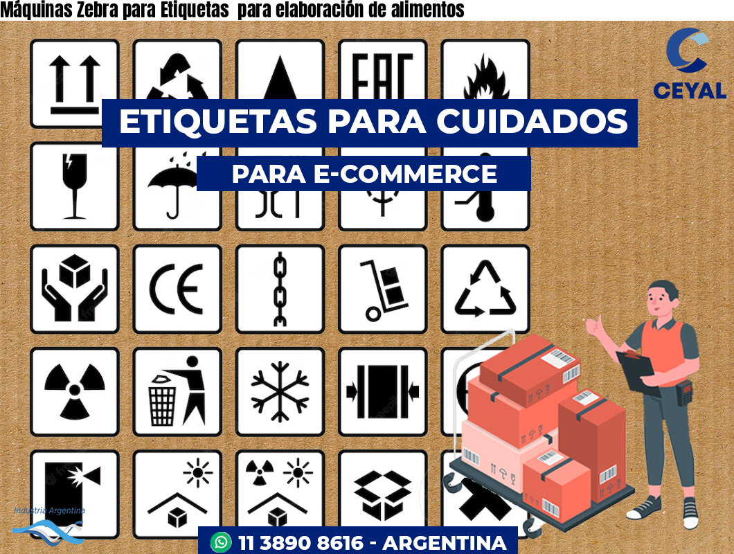 Máquinas Zebra para Etiquetas  para elaboración de alimentos