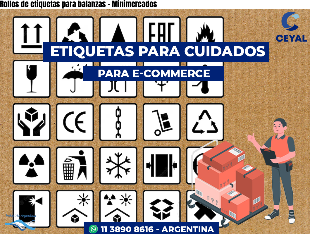 Rollos de etiquetas para balanzas – Minimercados