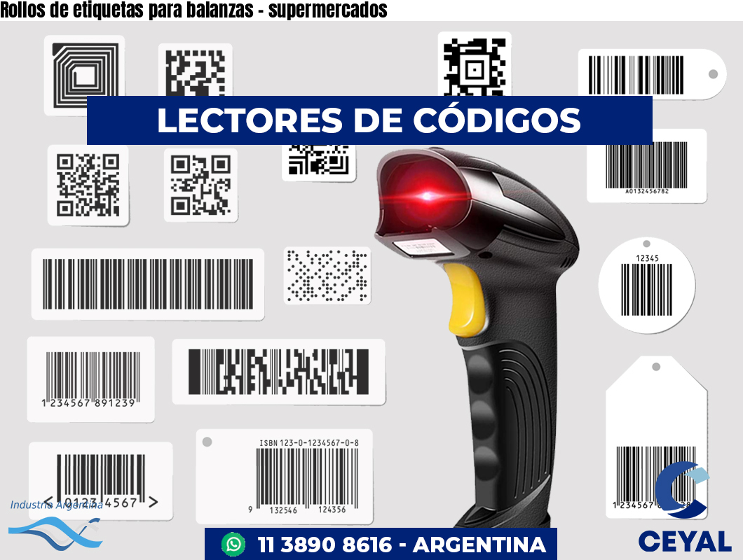 Rollos de etiquetas para balanzas - supermercados