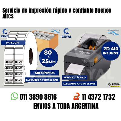 Servicio de impresión rápido y confiable Buenos Aires