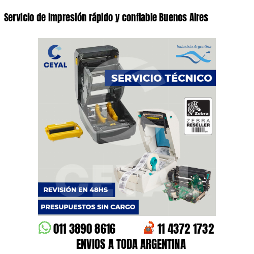 Servicio de impresión rápido y confiable Buenos Aires