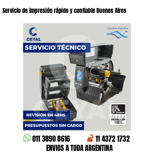 Servicio de impresión rápido y confiable Buenos Aires