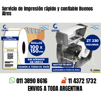 Servicio de impresión rápido y confiable Buenos Aires