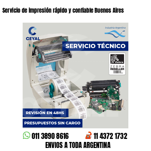 Servicio de impresión rápido y confiable Buenos Aires