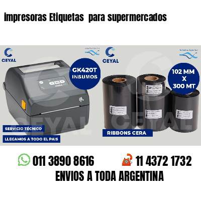 impresoras Etiquetas  para supermercados