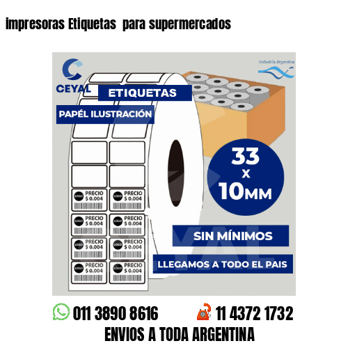 impresoras Etiquetas  para supermercados